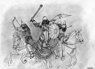 Монгольский воин рисунок