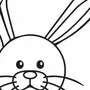 Мордочка зайца рисунок