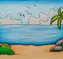 Море Рисунок Для Детей Карандашом