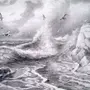 Море Рисунок Карандашом