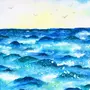 Морской пейзаж рисунок 6 класс