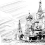 Москва Рисунок Карандашом