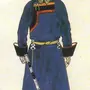 Бурятский костюм рисунок