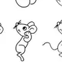 Мышь рисунок легкий