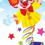 Клоун в цирке рисунок