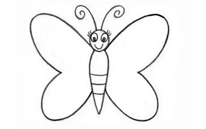 Как нарисовать бабочку для детей