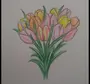 Букет тюльпанов рисунок для детей