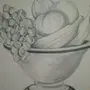 Ваза с фруктами рисунок