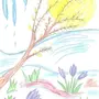 Рисунок карандашом на тему весна 2 класс