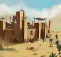 Нарисовать город в пустыне