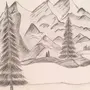 Как нарисовать горы