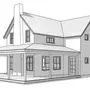 Как нарисовать двухэтажный дом