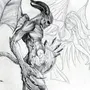Как нарисовать демона