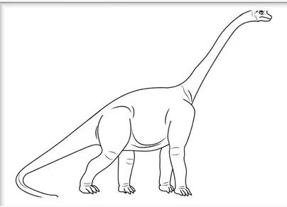 Нарисовать динозавра