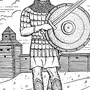 Нарисовать доспехи древнерусского воина