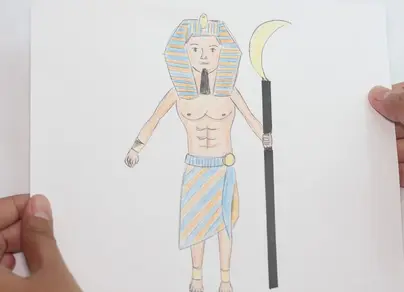 Египетский человек рисунок 5 класс
