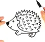 Нарисовать ежика карандашом для детей