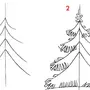 Нарисовать елку карандашом для детей