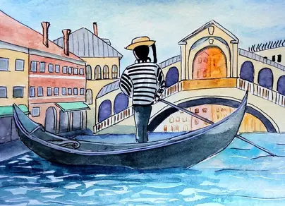 Венецианская ночь глинка рисунок