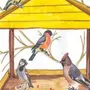 Как Нарисовать Кормушку Для Птиц