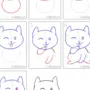 Нарисовать котенка поэтапно карандашом