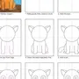 Как нарисовать кошку легко для детей
