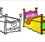 Кровать рисунок для детей