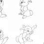 Нарисовать кролика карандашом для детей