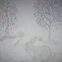 Лес рисунок для детей карандашом