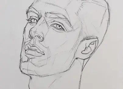 Как нарисовать лицо мужчины