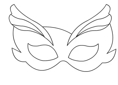 Карнавальная маска рисунок
