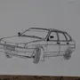 Как нарисовать машину девятку