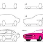 Нарисовать машину карандашом легко