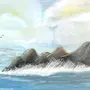 Нарисовать Морской Пейзаж