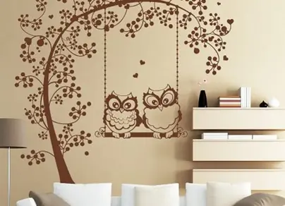 Рисунки на стене в квартире своими руками