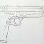Нарисовать Пистолет Карандашом Легко