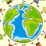 Нарисовать планету земля для детей