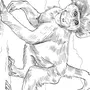 Как нарисовать маленькую обезьянку