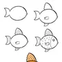 Нарисовать рыбку карандашом для детей