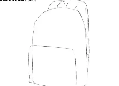 Как легко нарисовать рюкзак