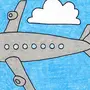 Самолет рисунок для детей 5 лет