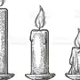 Как нарисовать свечу