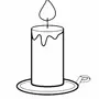 Как нарисовать свечу
