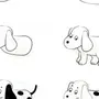 Нарисовать Собаку Для Детей Легко