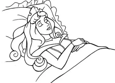 Как нарисовать спящую красавицу