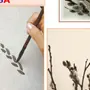 Как нарисовать веточку вербы