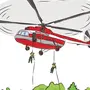Вертолет мчс рисунок