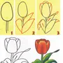 Как нарисовать цветочек для детей