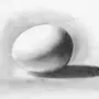 Яйцо рисунок карандашом