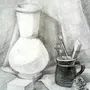 Натюрморт рисунок карандашом